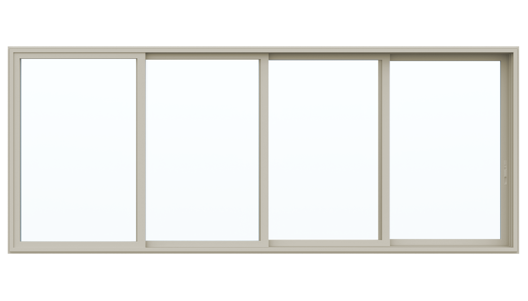 Beige Patio Door