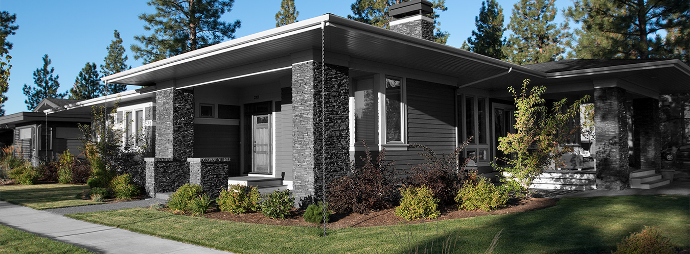 Exterior View of a Home with New Windows