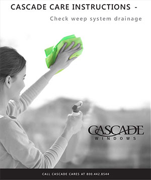 Check Weep System Drainage